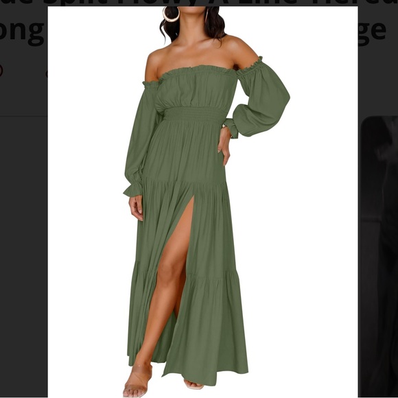 Zesica Dresses & Skirts - ZESICA Women's Boho Off-Shoulder Long Sleeve Dress - New with Tags!